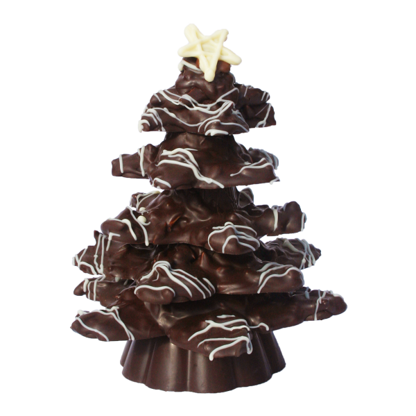 Dark chocolate Almond Christmas tree