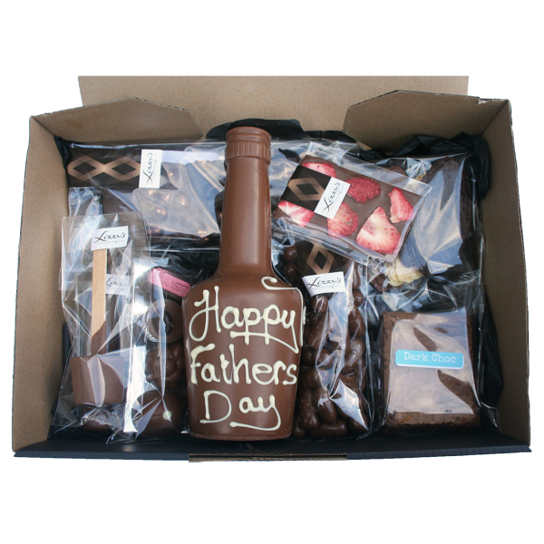 Fathers day extra large hamper box inside view