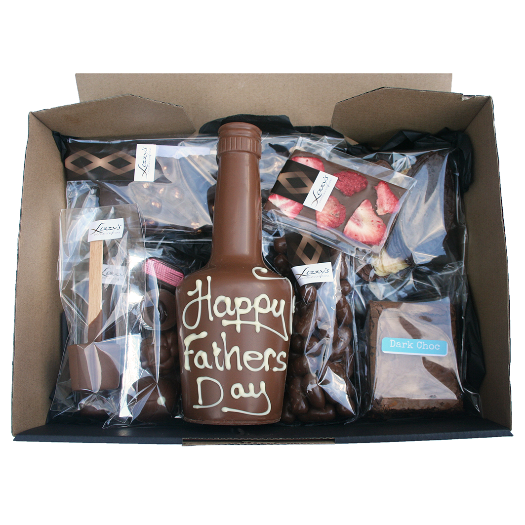 Fathers day extra large hamper box inside view