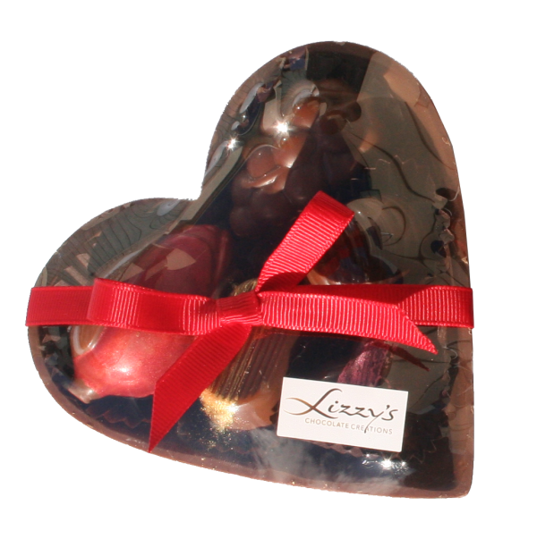 small chocolate heart gift box